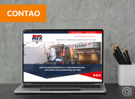 Website-Entwicklung mit Contao für MEK Rohrreinigung